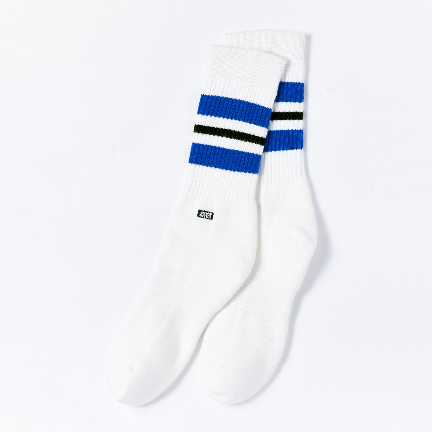 ORIGINAL HARAJUKU LOGO LINE SOCKS - BLUE
