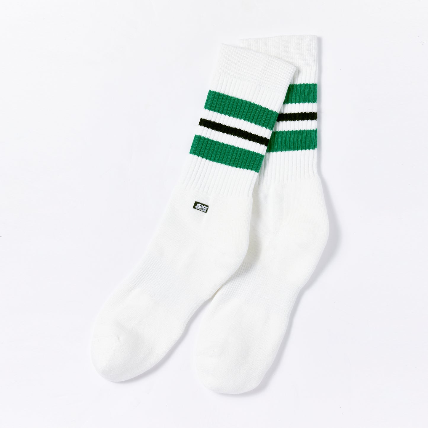 ORIGINAL HARAJUKU LOGO LINE SOCKS - GREEN