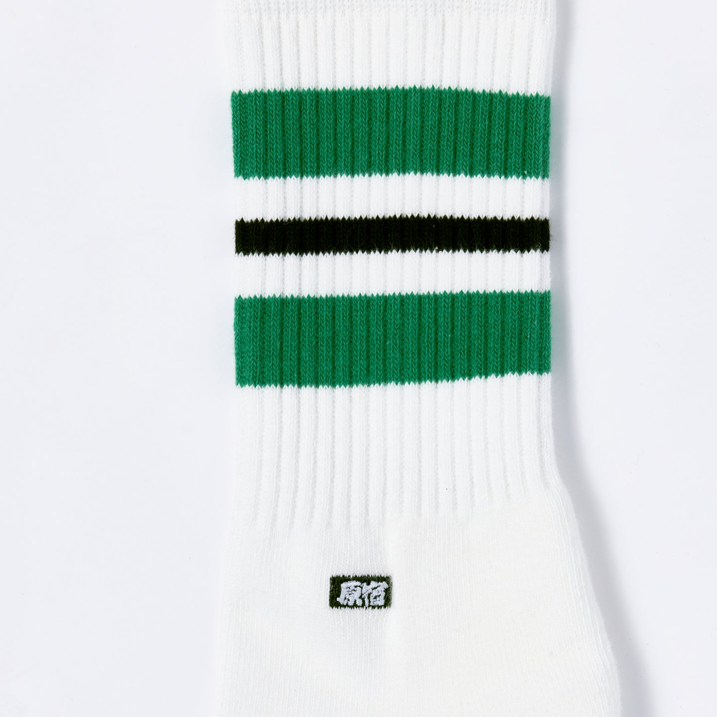 ORIGINAL HARAJUKU LOGO LINE SOCKS - GREEN