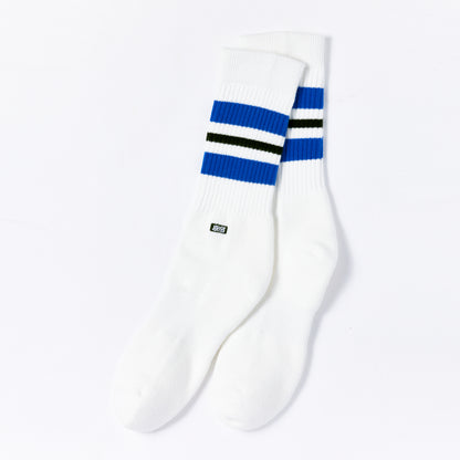 ORIGINAL HARAJUKU LOGO LINE SOCKS - BLUE